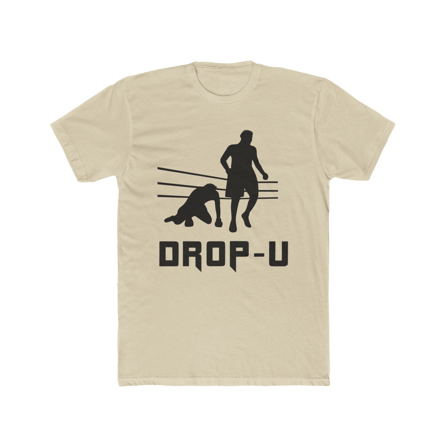 Dropped U Unisex Cotton Crew Tee