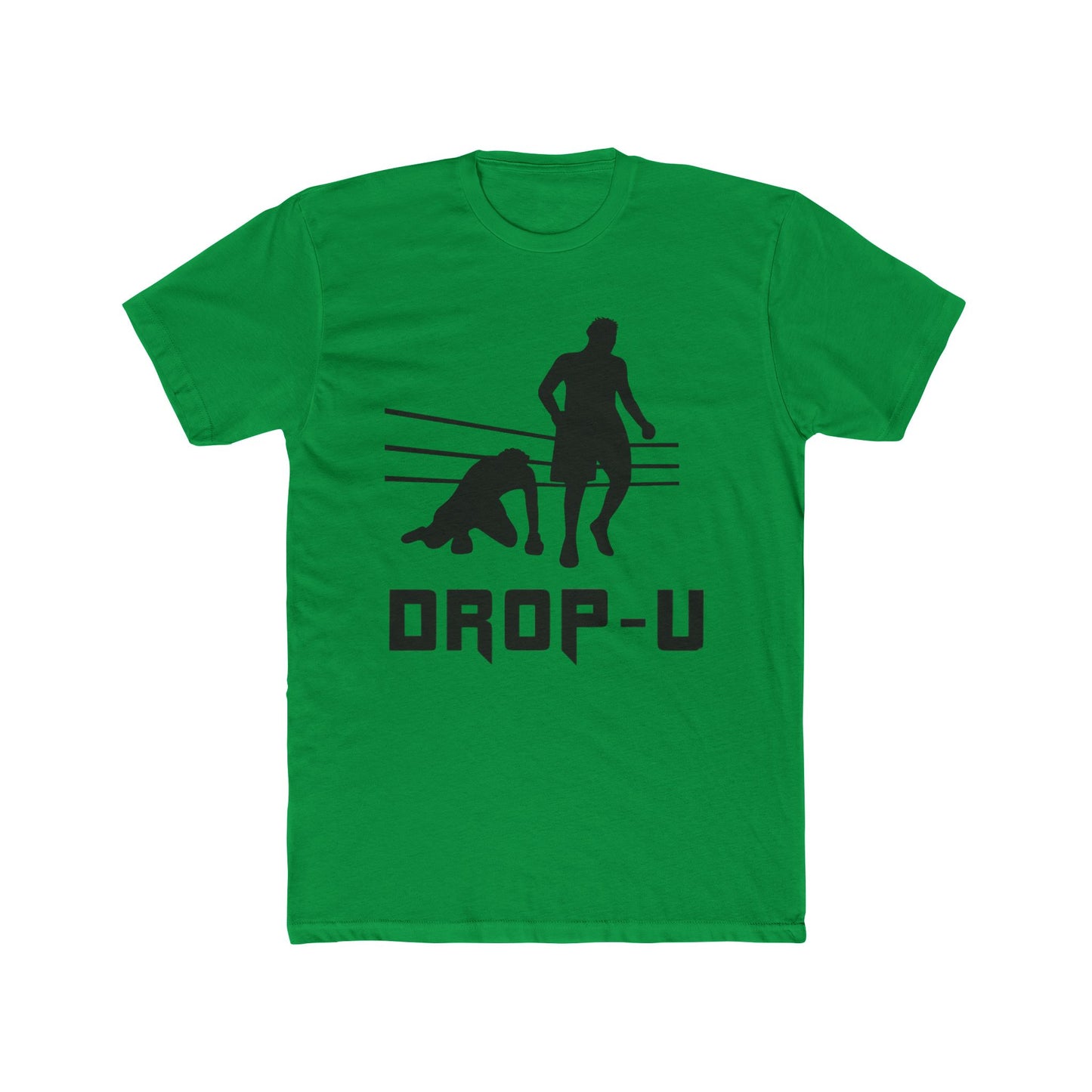 Dropped U Unisex Cotton Crew Tee