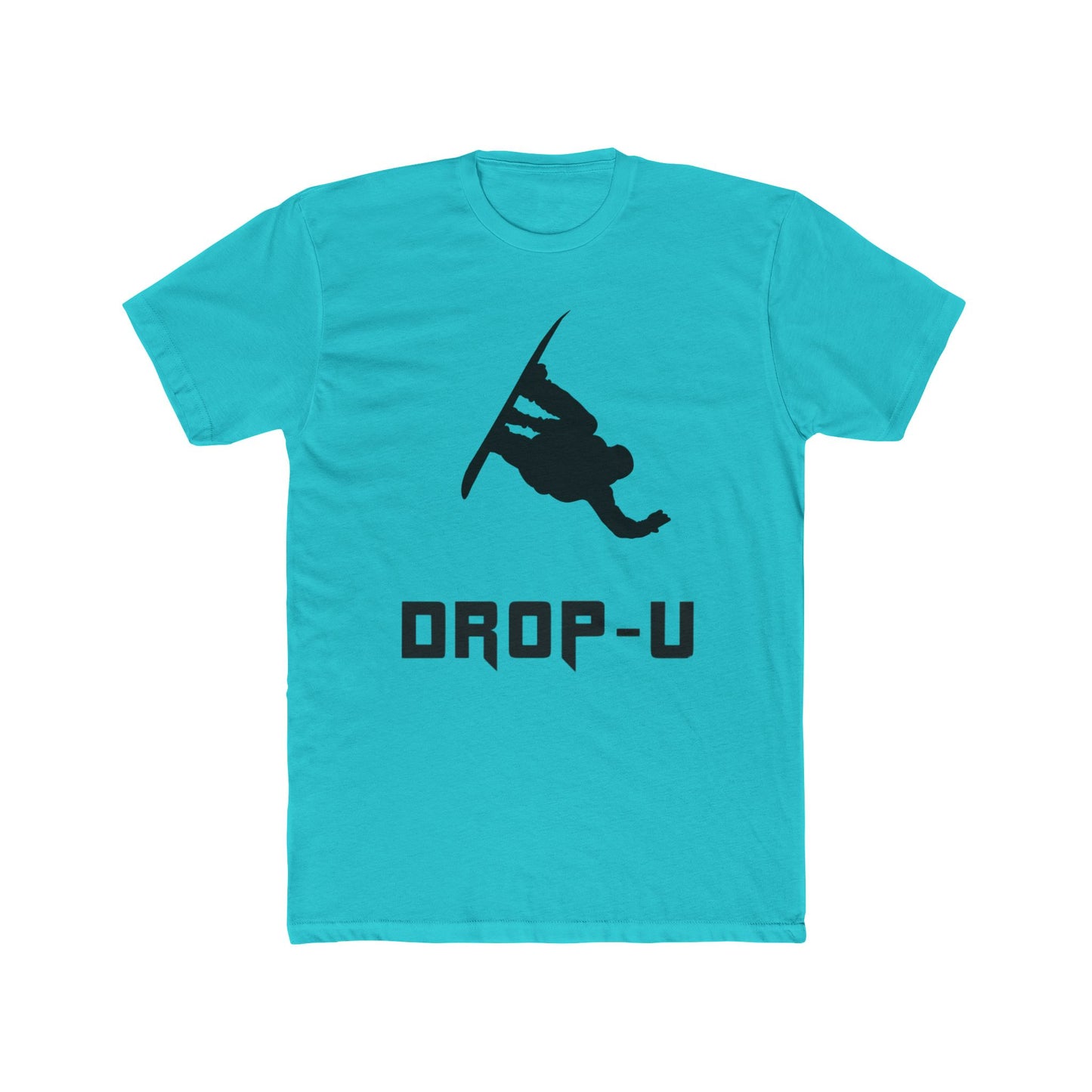 Unisex Cotton Crew Tee with 'DROP-U' Graphic - Perfect for Snowboarders, Casual Wear, Gifts for Adventure Lovers, Winter Sports