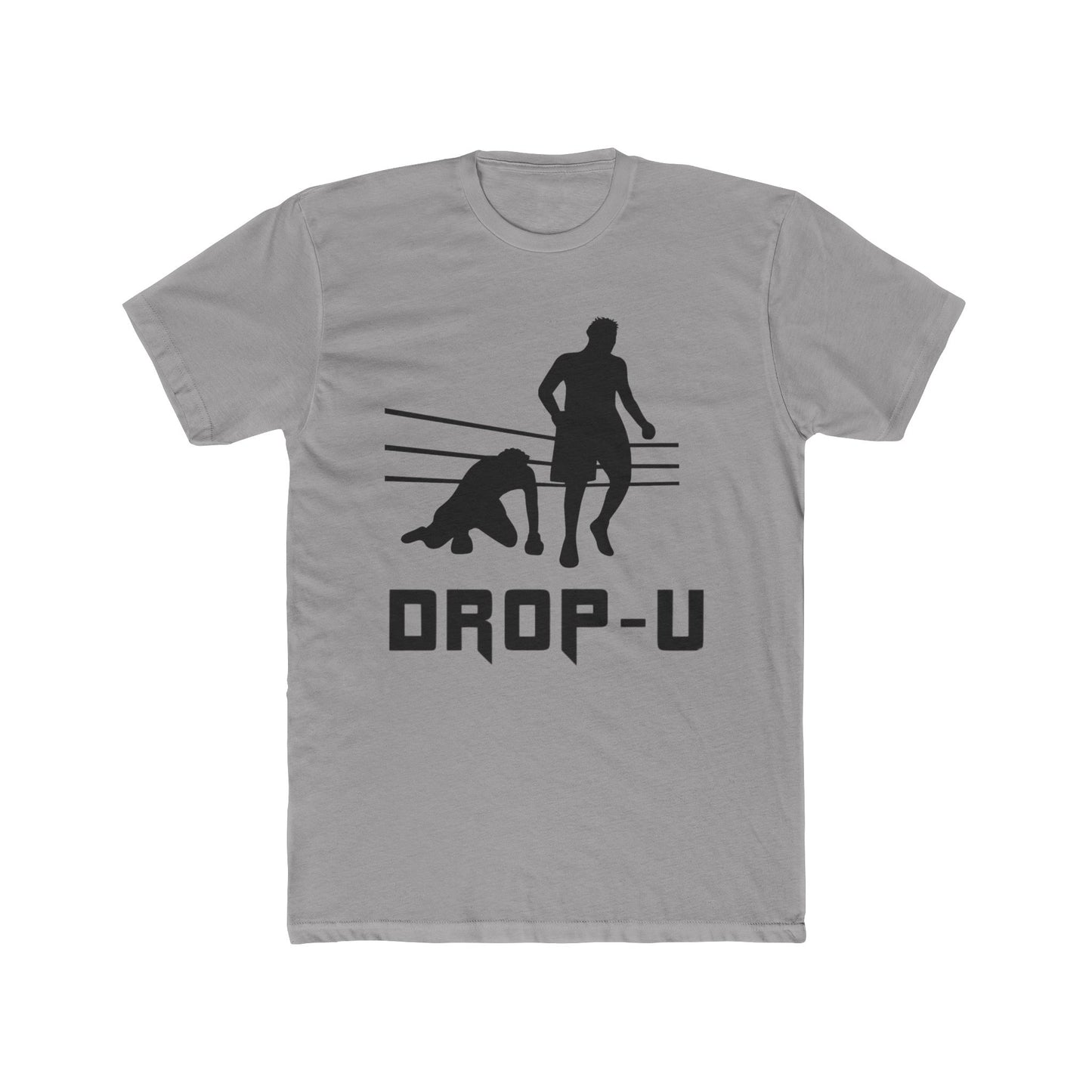 Dropped U Unisex Cotton Crew Tee