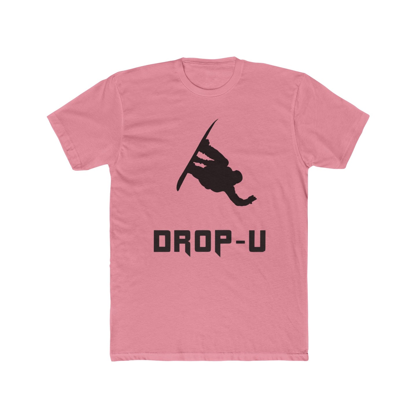 Unisex Cotton Crew Tee with 'DROP-U' Graphic - Perfect for Snowboarders, Casual Wear, Gifts for Adventure Lovers, Winter Sports