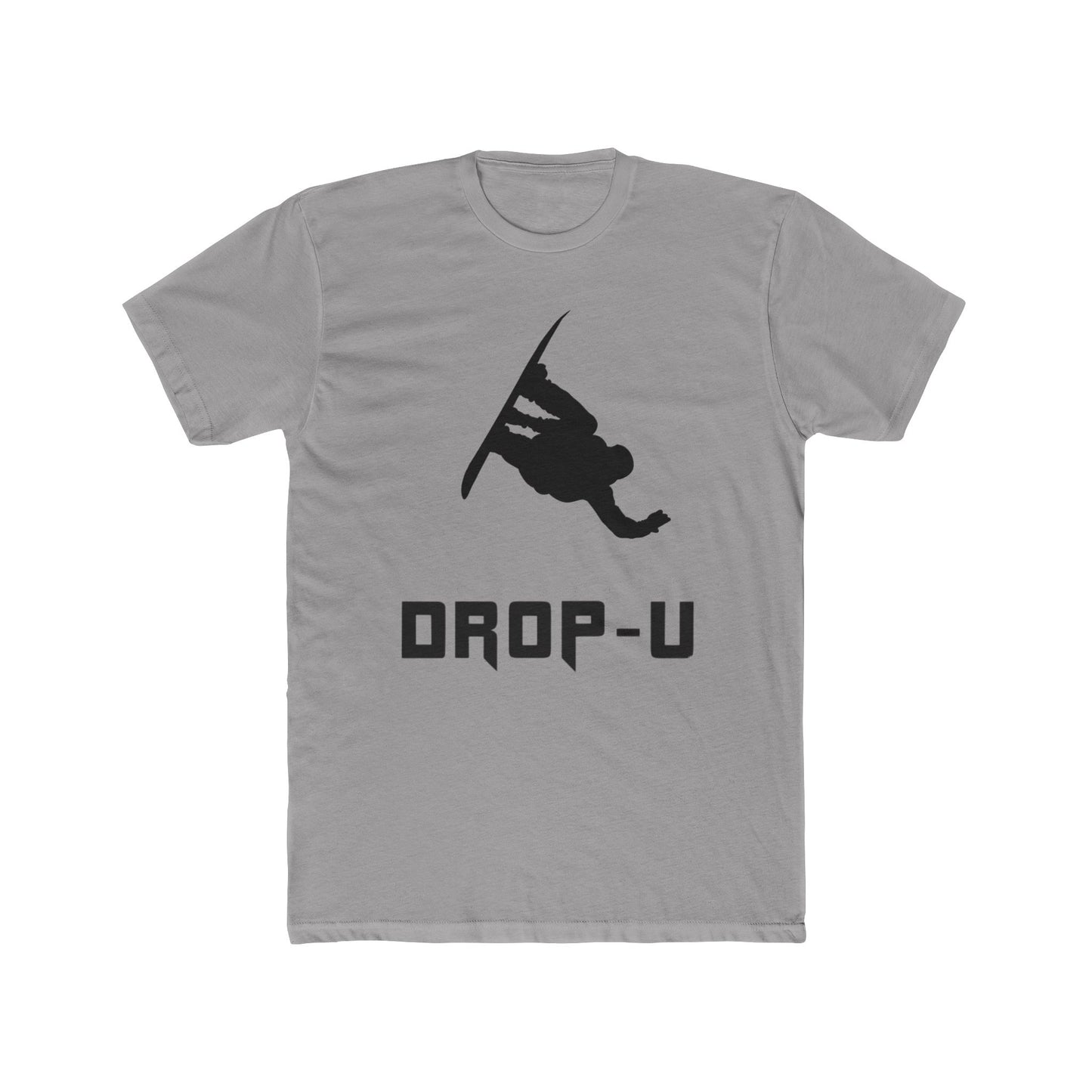 Unisex Cotton Crew Tee with 'DROP-U' Graphic - Perfect for Snowboarders, Casual Wear, Gifts for Adventure Lovers, Winter Sports