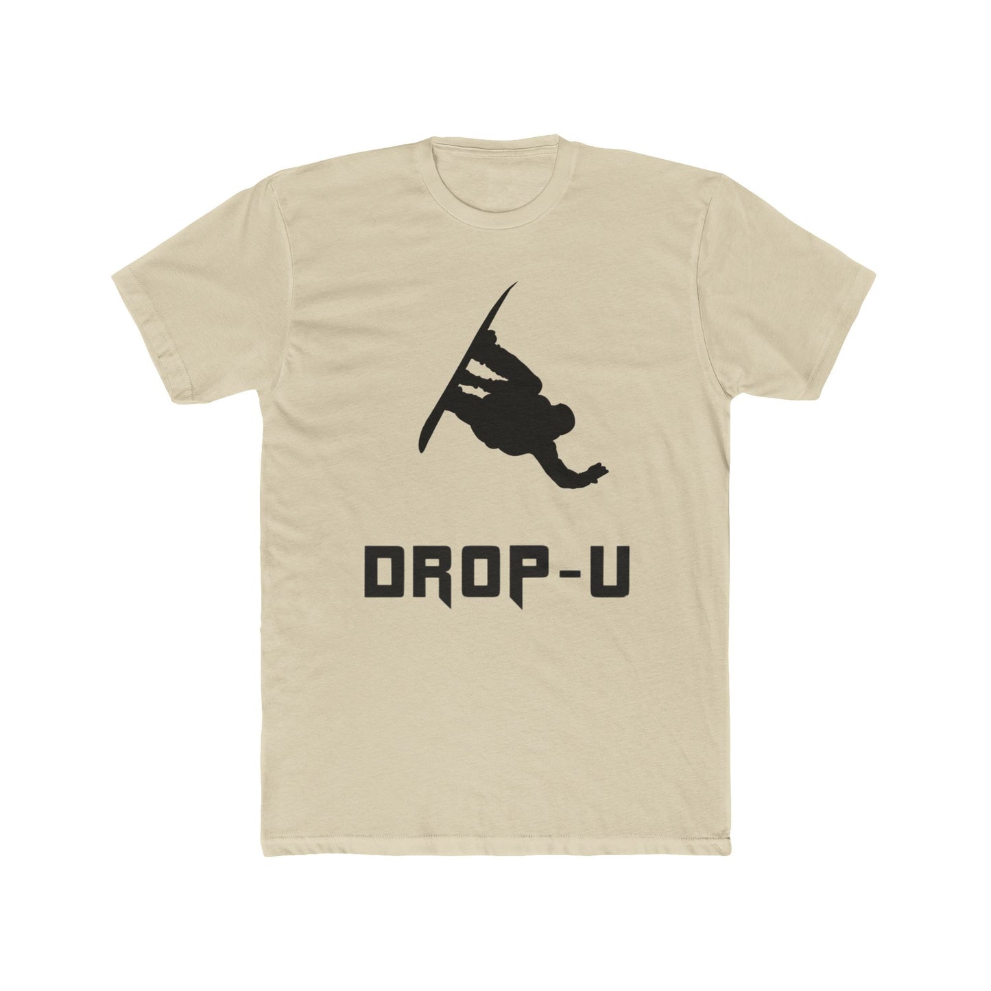 Unisex Cotton Crew Tee with 'DROP-U' Graphic - Perfect for Snowboarders, Casual Wear, Gifts for Adventure Lovers, Winter Sports