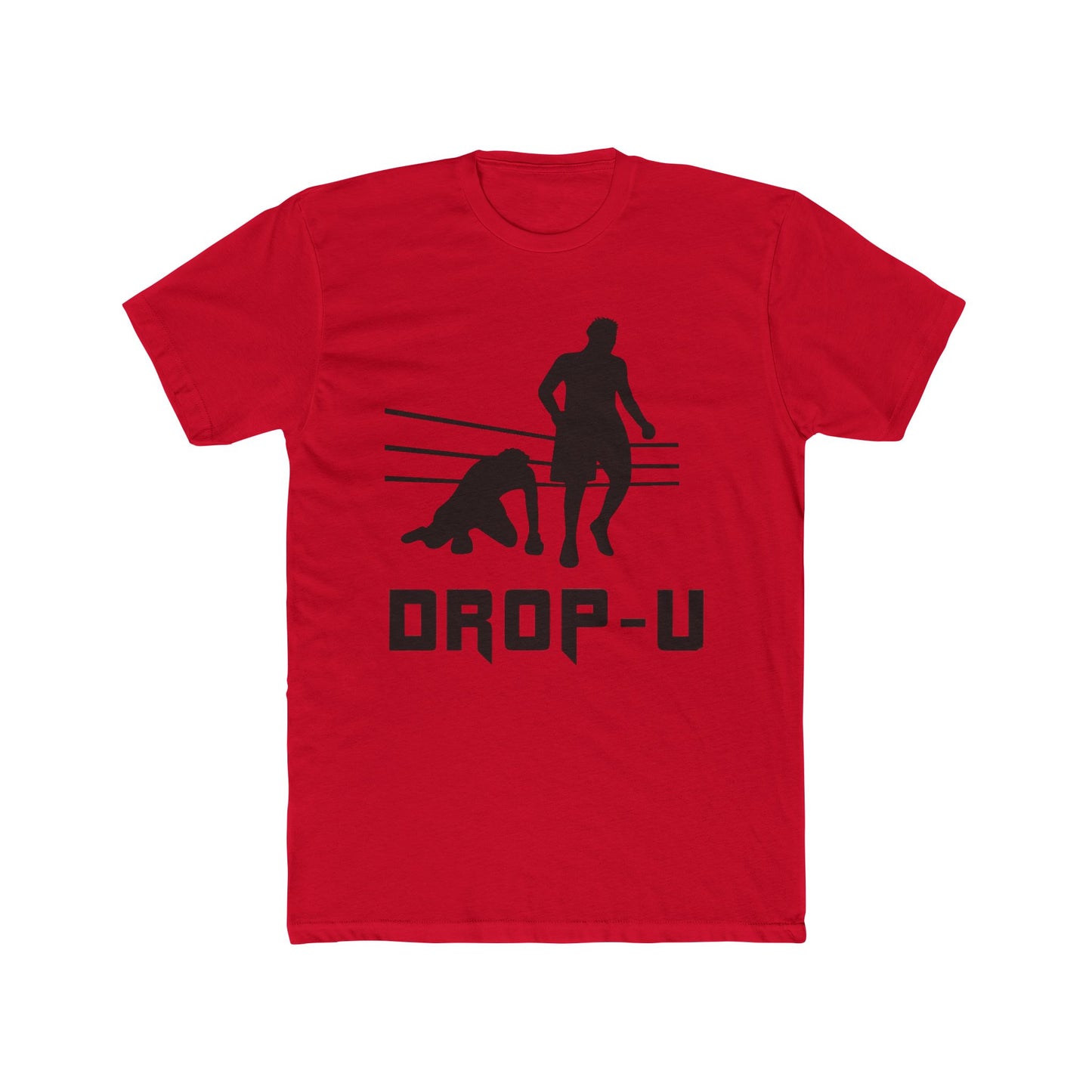 Dropped U Unisex Cotton Crew Tee