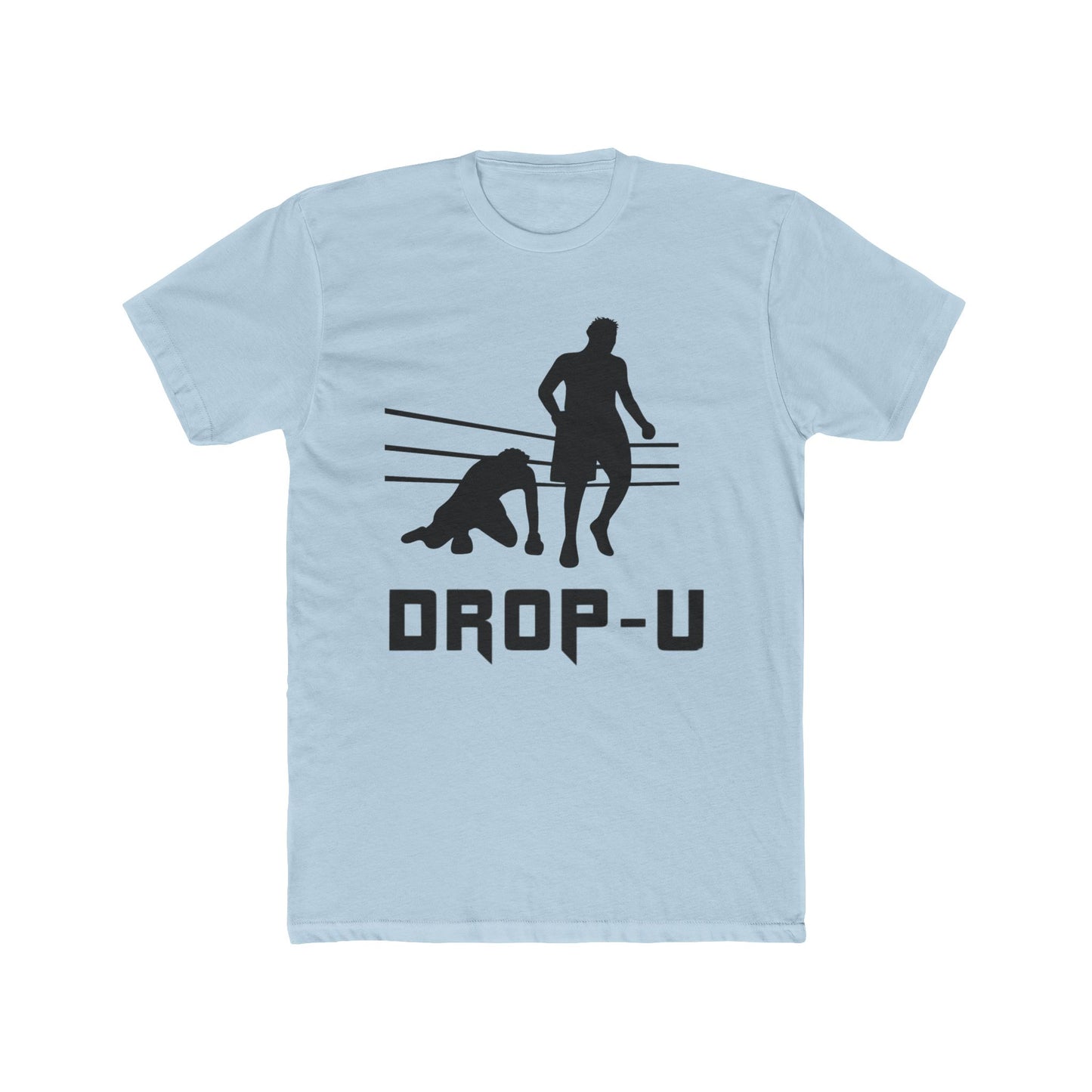 Dropped U Unisex Cotton Crew Tee