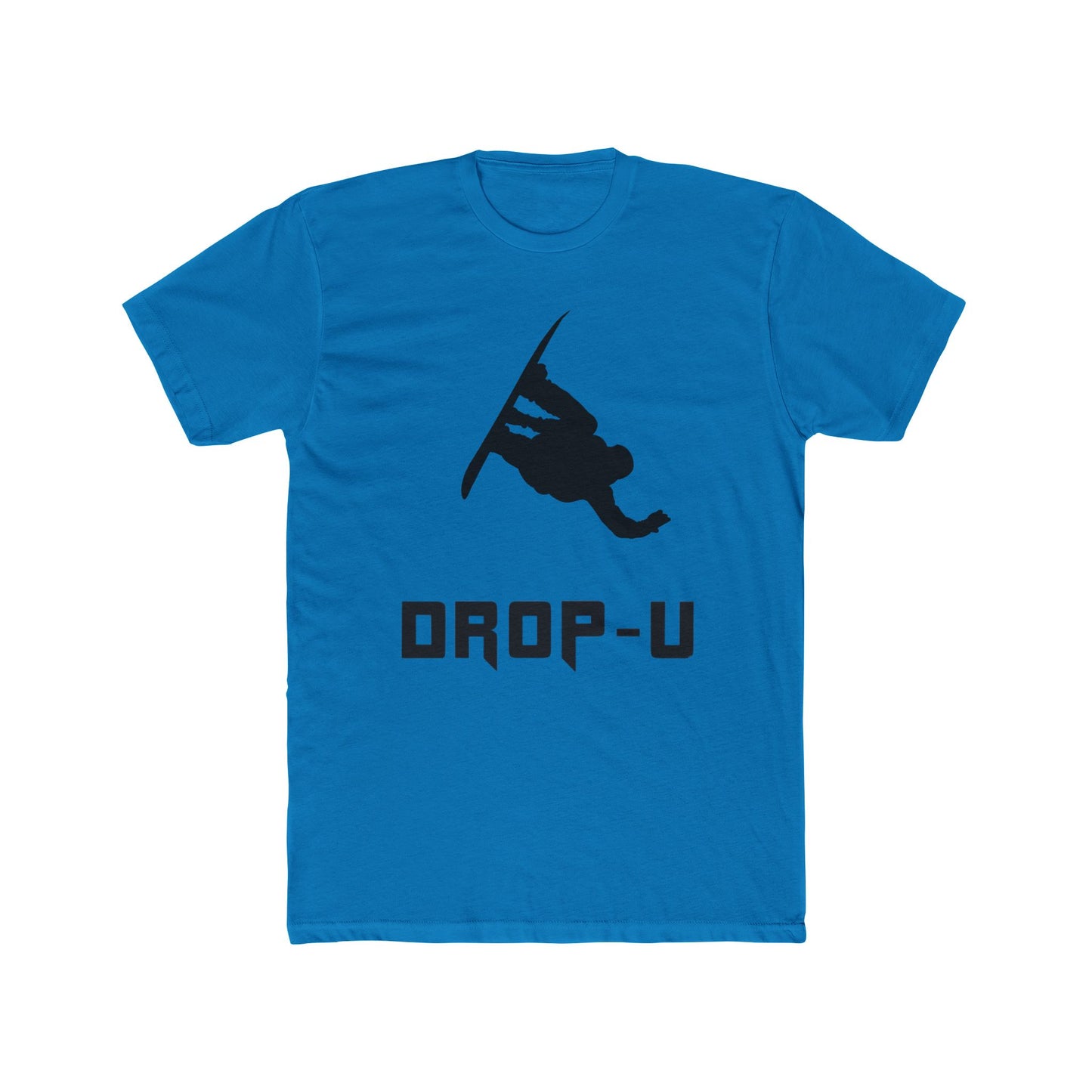 Unisex Cotton Crew Tee with 'DROP-U' Graphic - Perfect for Snowboarders, Casual Wear, Gifts for Adventure Lovers, Winter Sports
