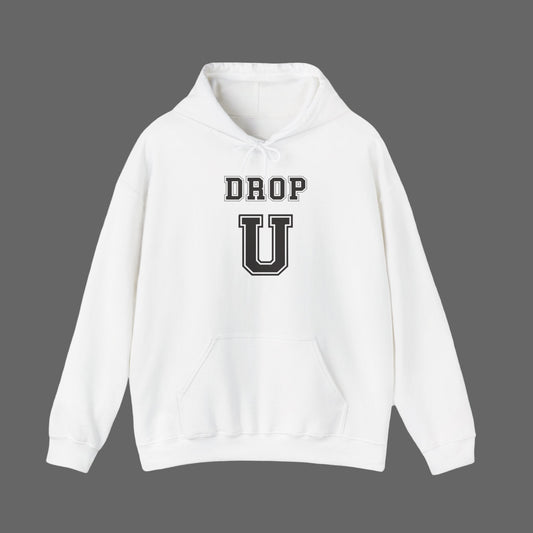 DROP U University Casual Unisex Hoodie