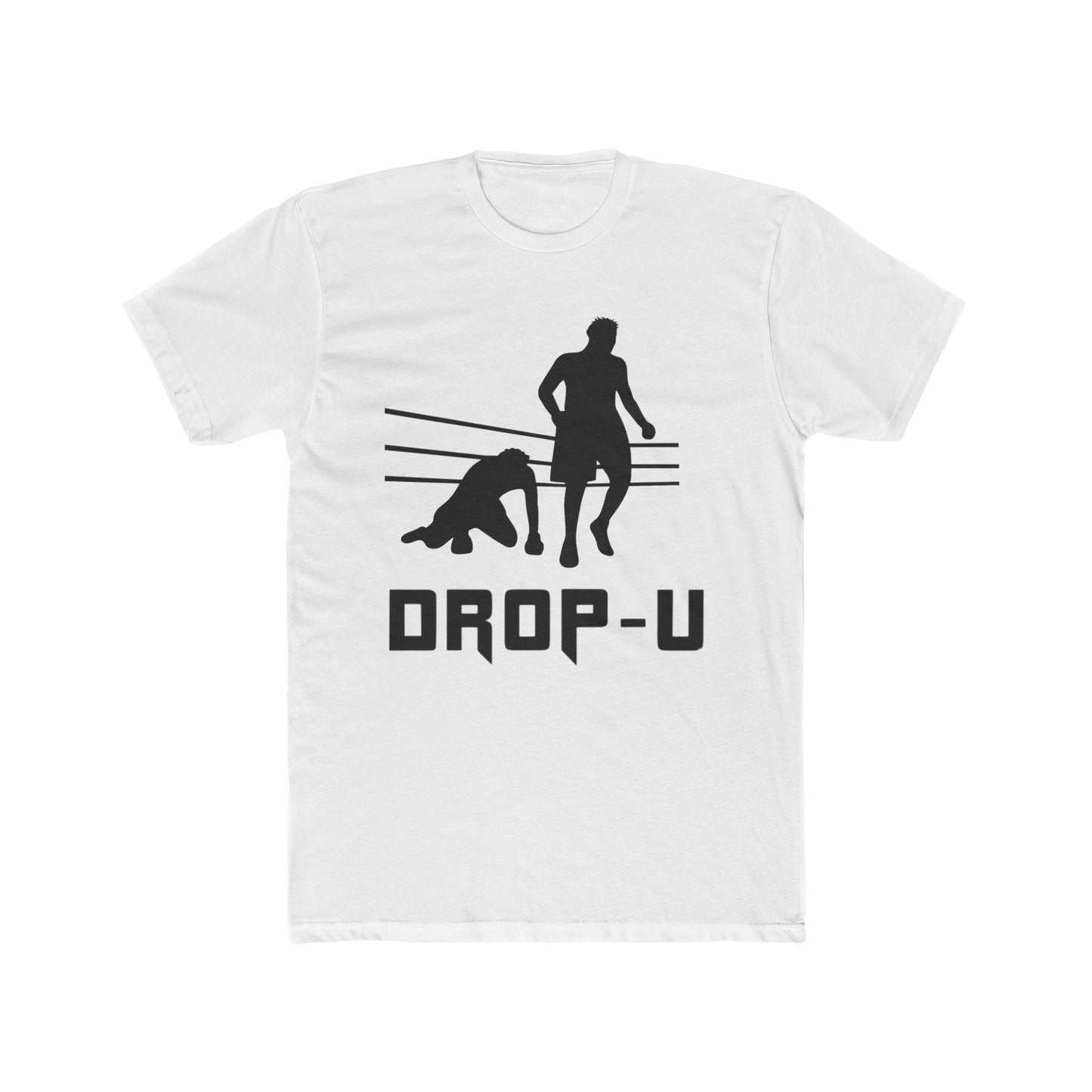 Dropped U Unisex Cotton Crew Tee